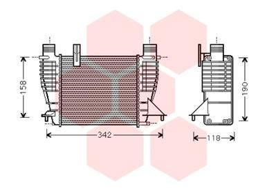 VAN WEZEL Kompressoriõhu radiaator 13004356